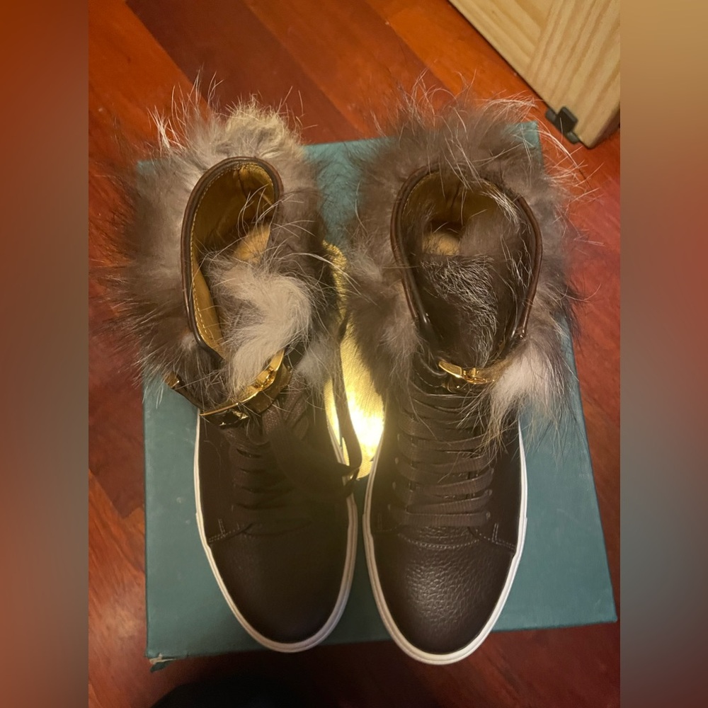 Buscemi Alce Rabbit Fur Sneaker - Picture 5 of 6